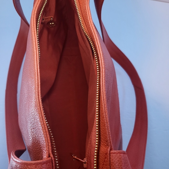 Chanel Orange Caviar Leather Tote Bag Serial No. 4678007 - Picture 14 of 16